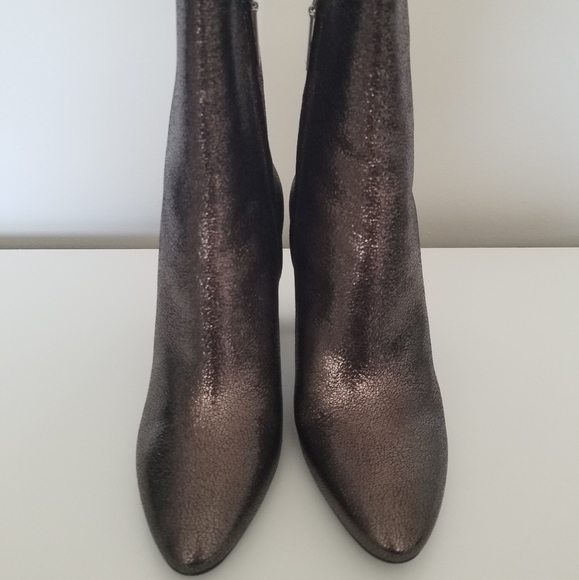 Saint Laurent Lou Bootie Gunmetal Size 37 US 7 - Picture 3 of 11